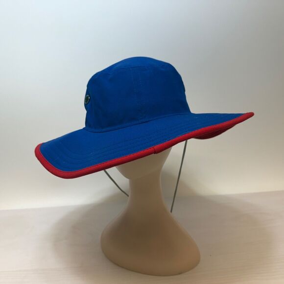 New Era Kansas Jayhawks Royal Basic Panama‎ Bucket Hat Chin Strap Blue main image 7
